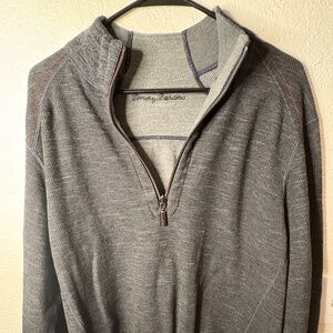 Men's Tommy Bahama Black Pullover Size Large
